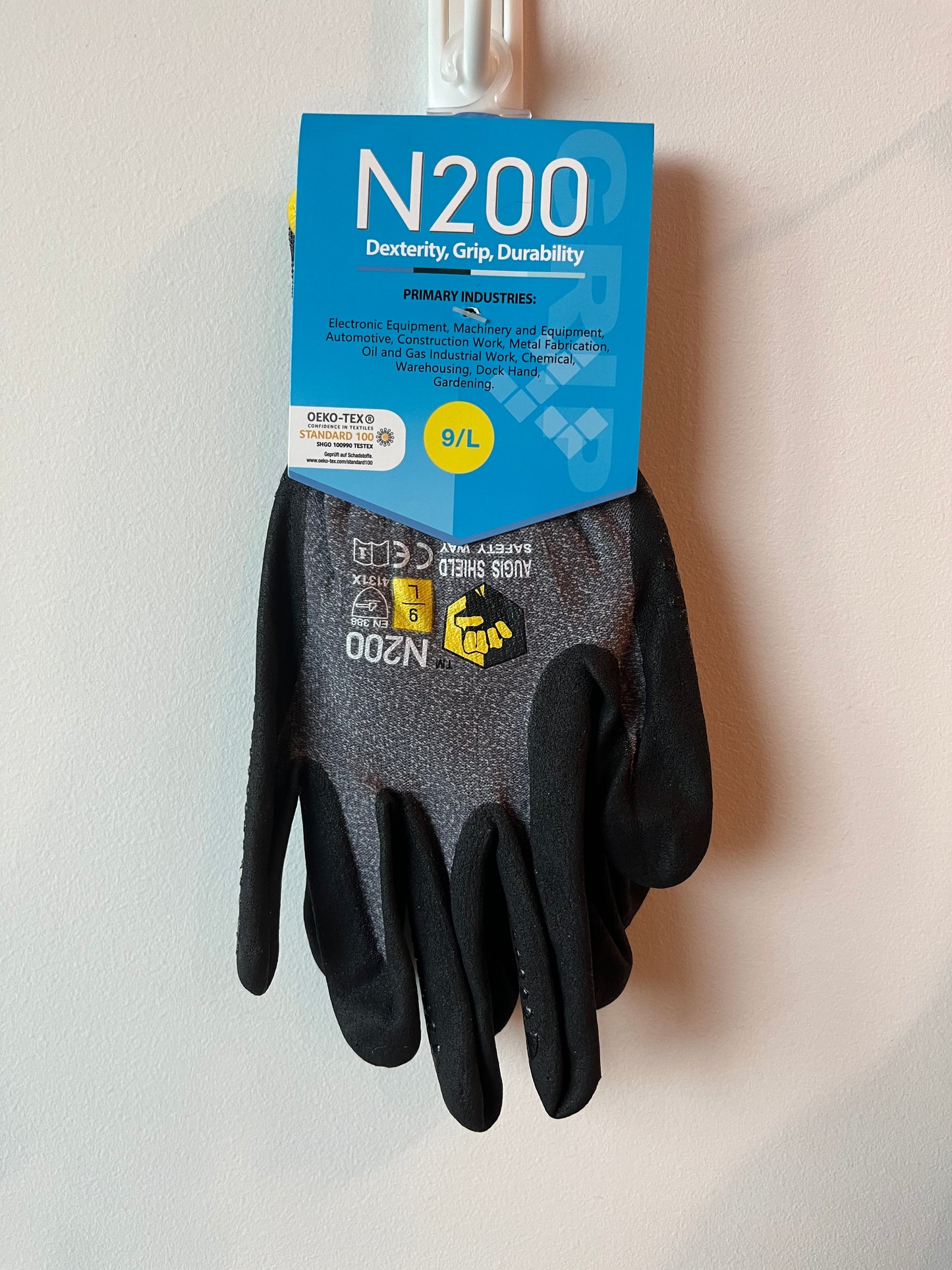 N-200 Work Gloves Nitrile Foam Micro Dot Coated Safety General Purpose Hand Protection