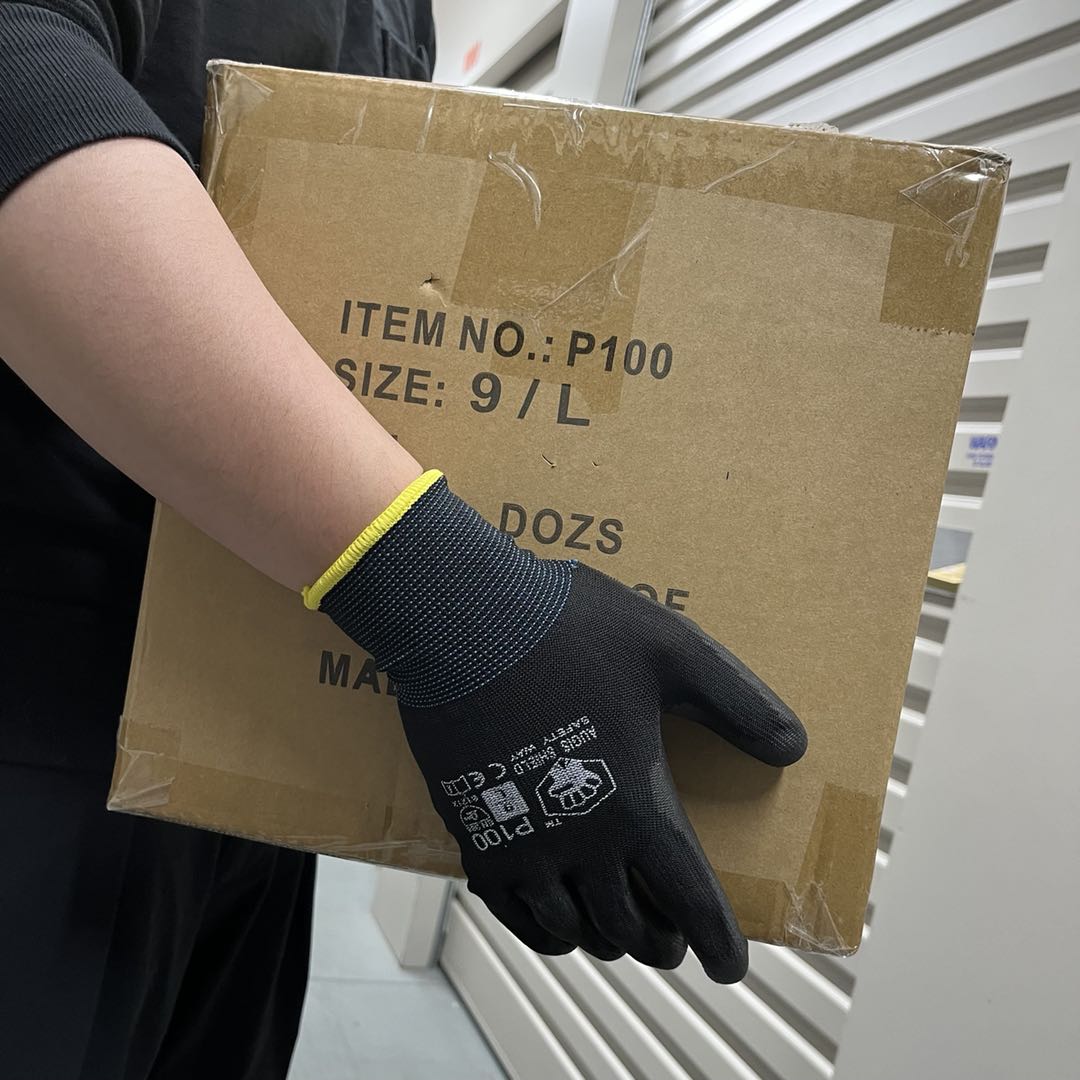 P-100 PU Coated Work Safety Gloves General Purpose Mechanic Hand Protection 12 24 PAIRS