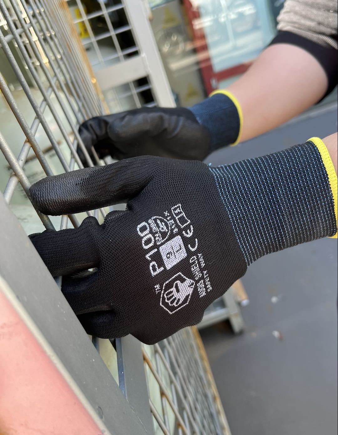 P-100 PU Coated Work Safety Gloves General Purpose Mechanic Hand Protection 12 24 PAIRS