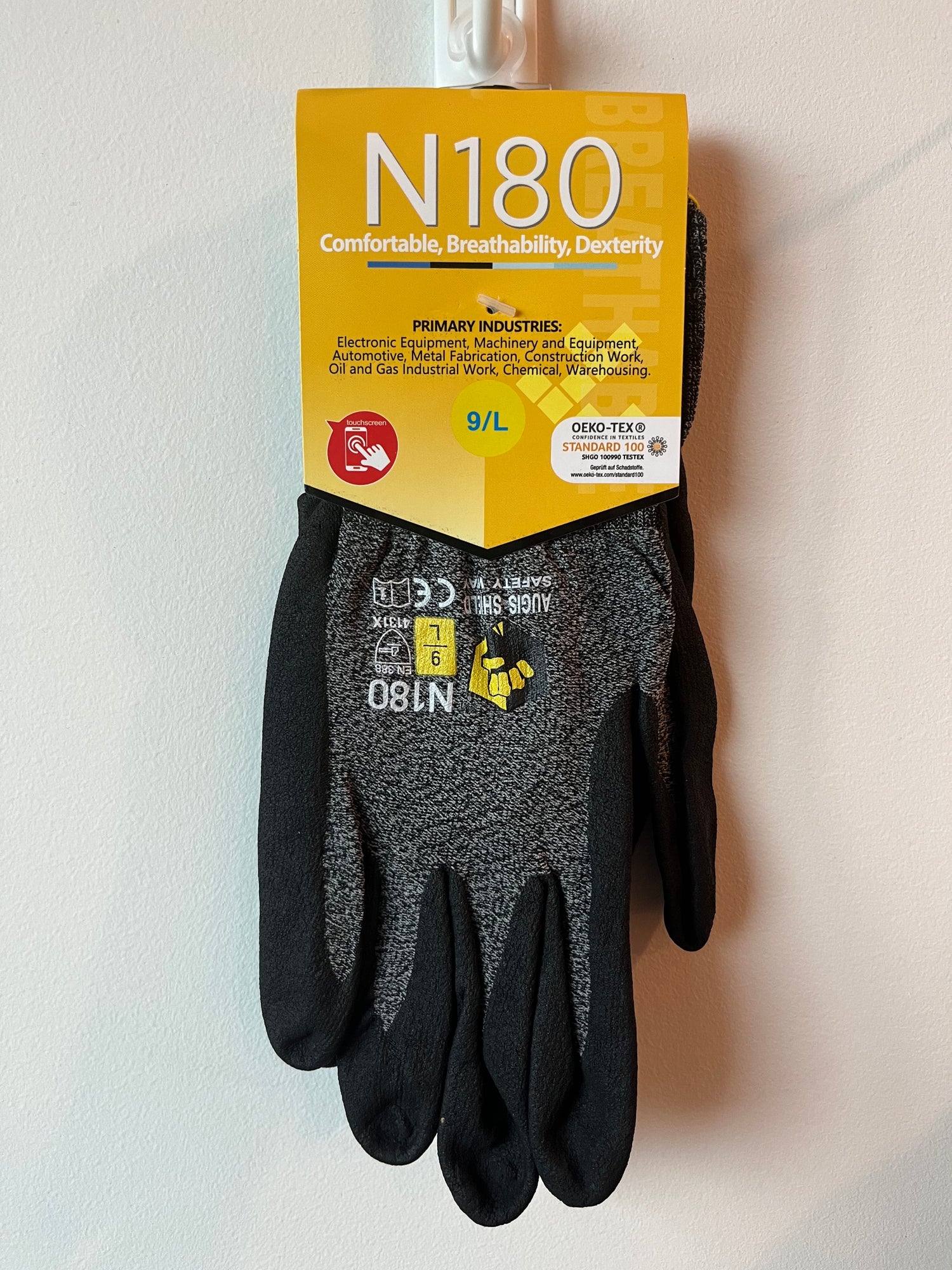 N-180 Micro-foam Nitrile Coated Work Gloves General Purpose Garden Han –  AUGIS SHIELD